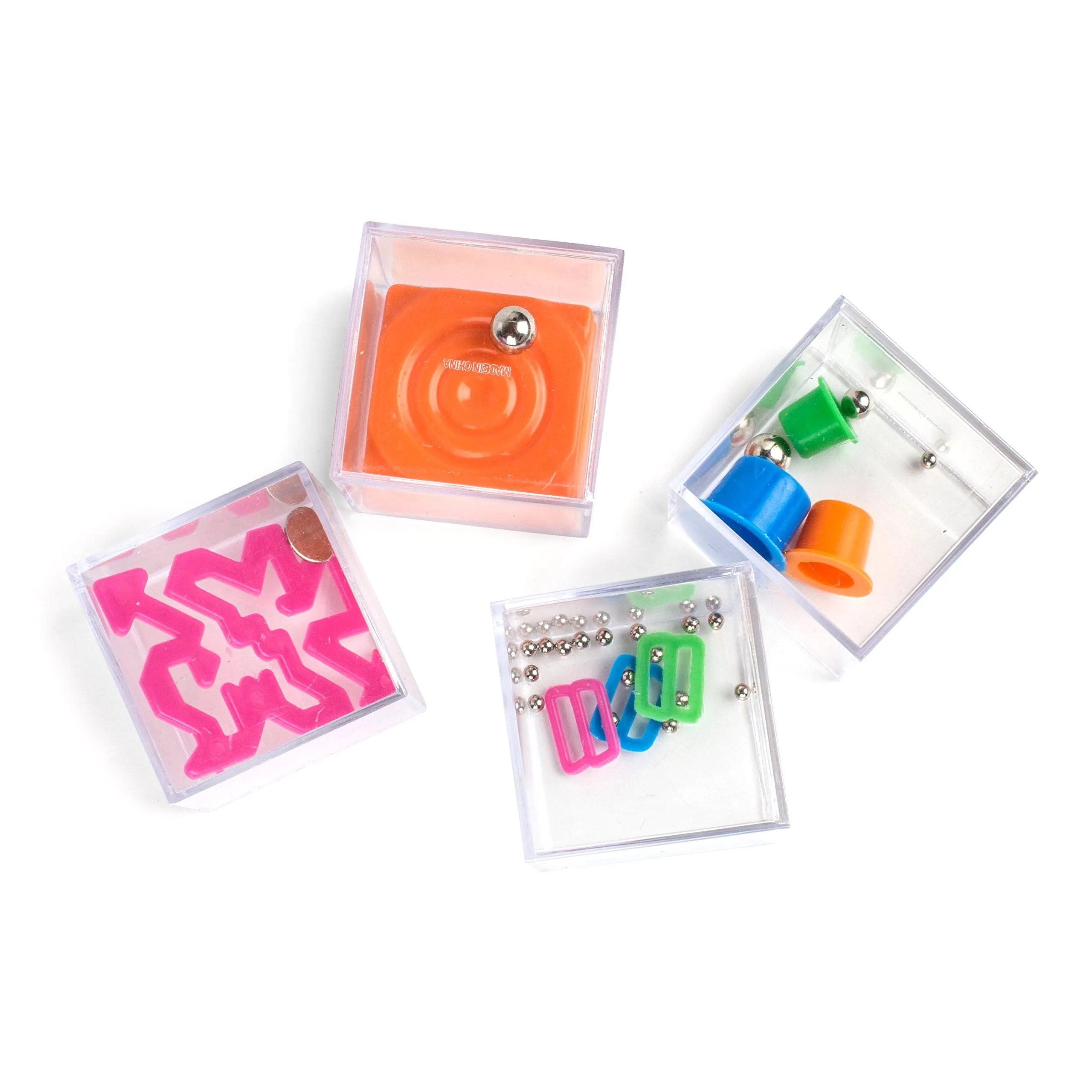 1 Dozen Assorted 1.5" Mind Teaser Puzzle Cubes - Office Toy Cubes - Party Favors - Goody