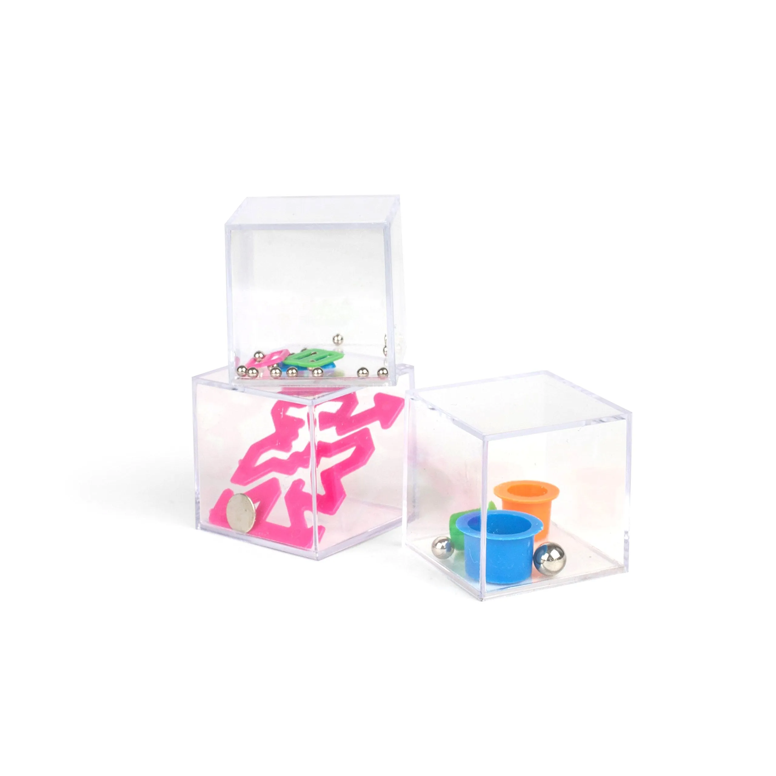 1 Dozen Assorted 1.5" Mind Teaser Puzzle Cubes - Office Toy Cubes - Party Favors - Goody