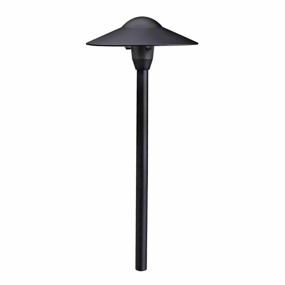 12V 8" Dome Landscape Path Light Textured Black