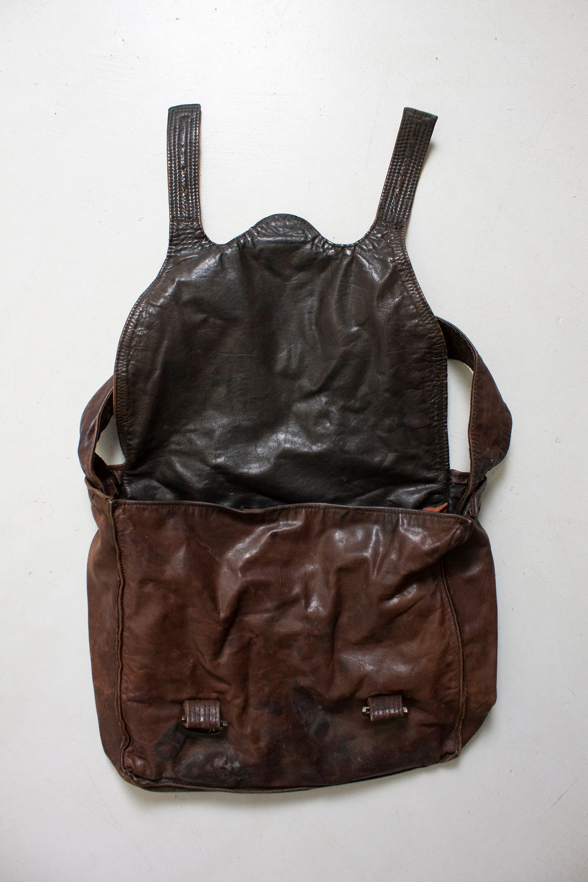 1970s Boho Bag Brown Patchwork Leather Artisan