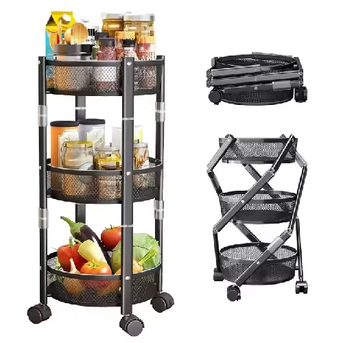 3 Tier Foldable Storage Rack