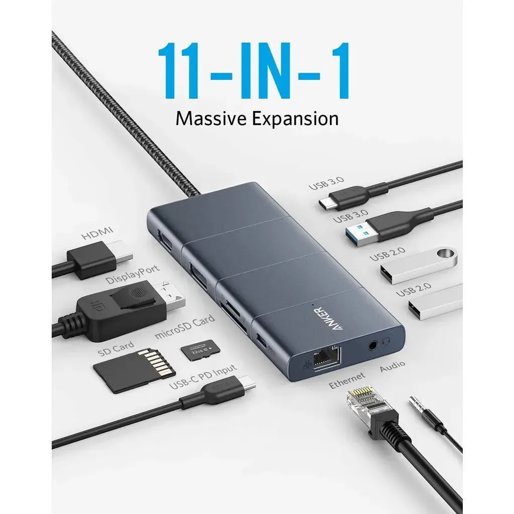 563 PowerExpand 11-in-1 USB-C PD Hub Adapter A8385