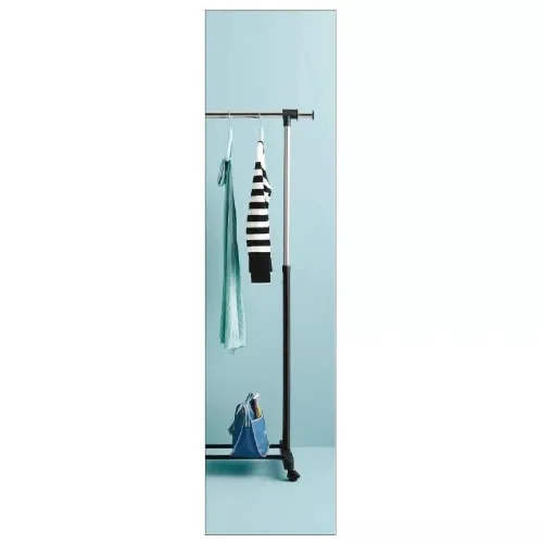 Adjustable Single Rod Garment Rack -Black