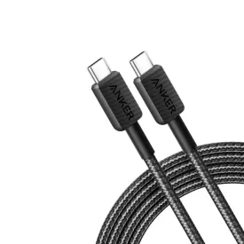 Anker 310 USB-C - USB-C Kabel 240W m. Nylon 90Cm - Sort