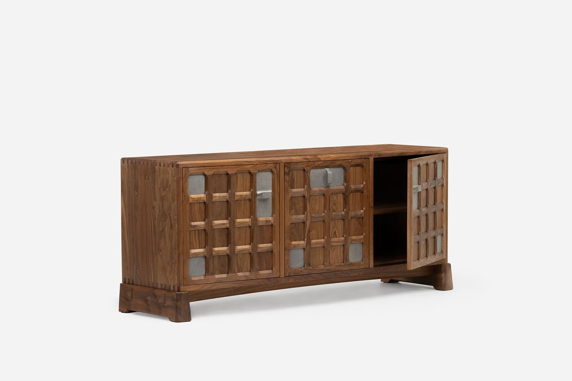 ARTS AND CRAFTS 3-UNIT SIDEBOARD LOW