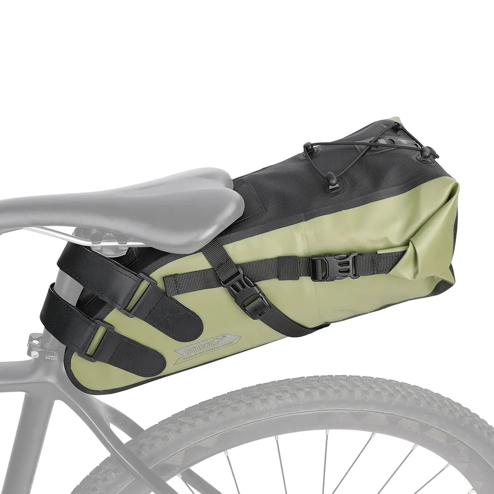 Bike Seat Bag, Bicycle Saddle Bag Under Seat 3D Shell Cycling Seat Pack for Mountain Road Bikes Black