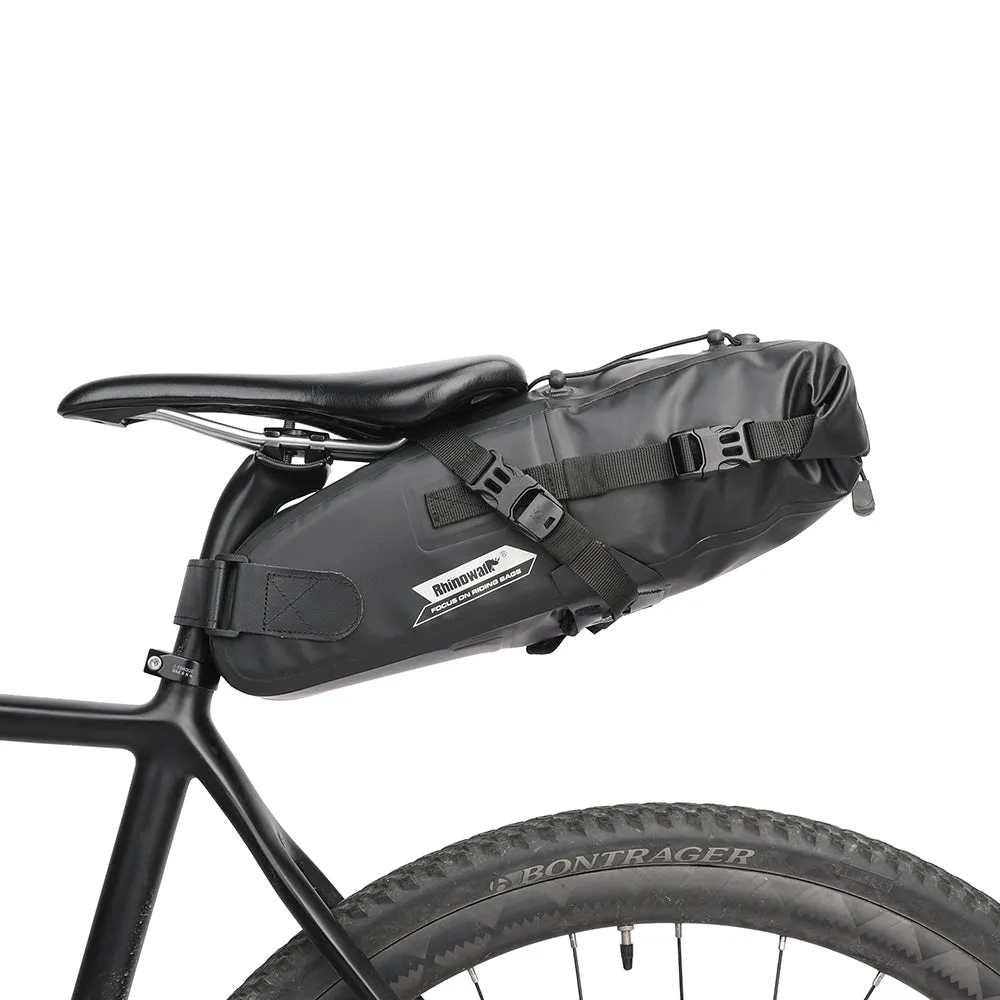 Bike Seat Bag, Bicycle Saddle Bag Under Seat 3D Shell Cycling Seat Pack for Mountain Road Bikes Black