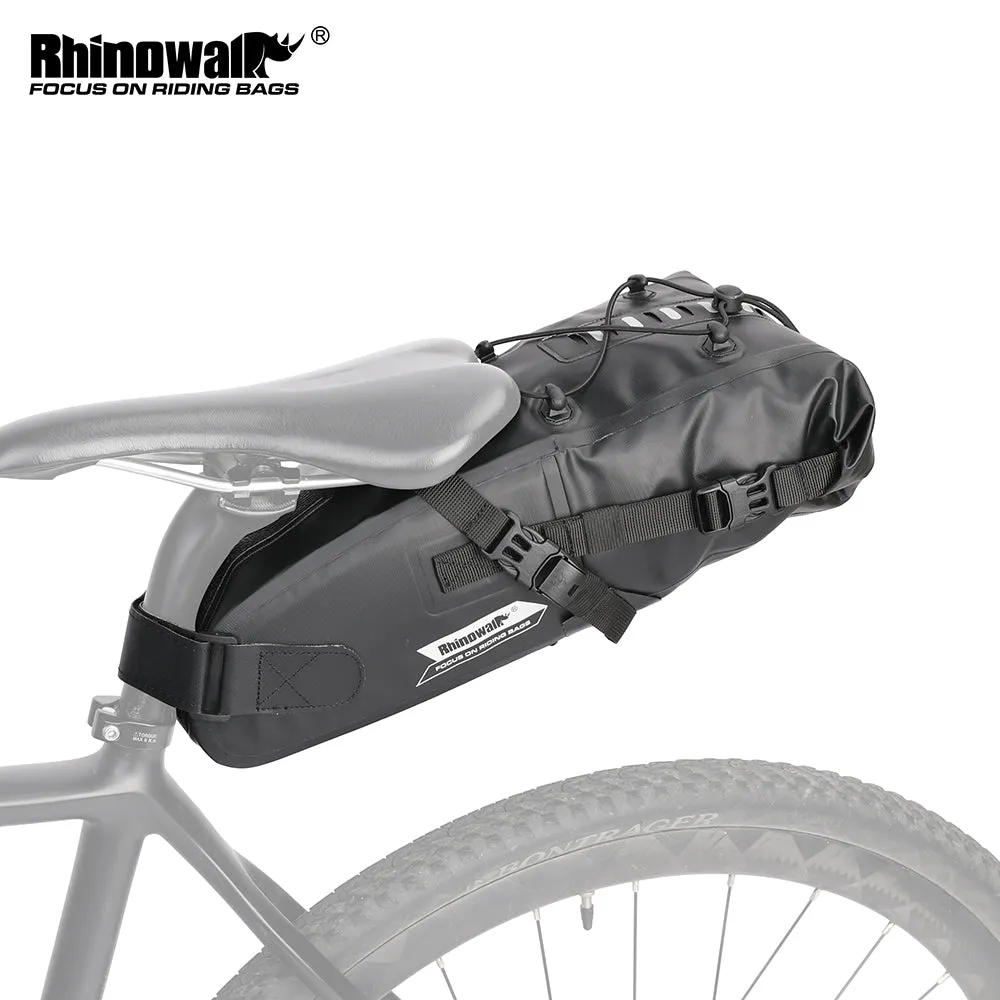 Bike Seat Bag, Bicycle Saddle Bag Under Seat 3D Shell Cycling Seat Pack for Mountain Road Bikes Black