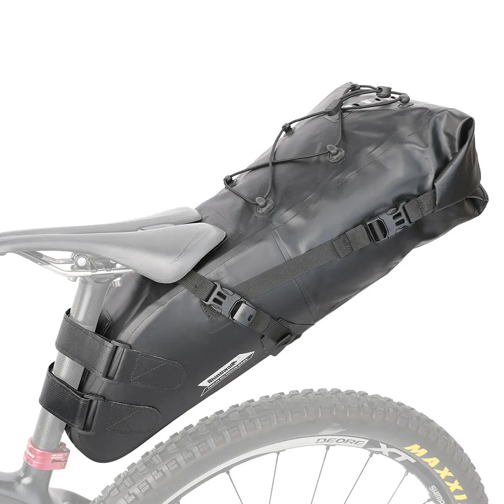 Bike Seat Bag, Bicycle Saddle Bag Under Seat 3D Shell Cycling Seat Pack for Mountain Road Bikes Black