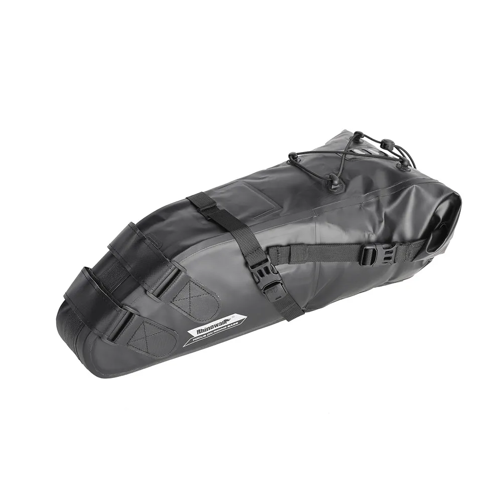 Bike Seat Bag, Bicycle Saddle Bag Under Seat 3D Shell Cycling Seat Pack for Mountain Road Bikes Black