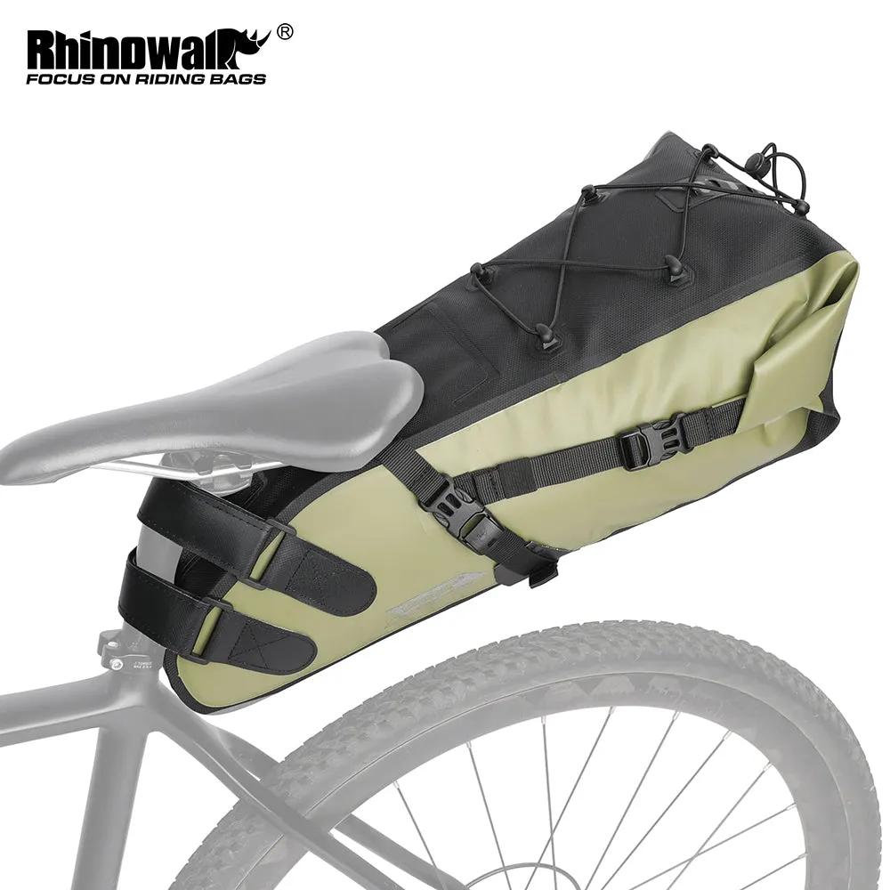 Bike Seat Bag, Bicycle Saddle Bag Under Seat 3D Shell Cycling Seat Pack for Mountain Road Bikes Black