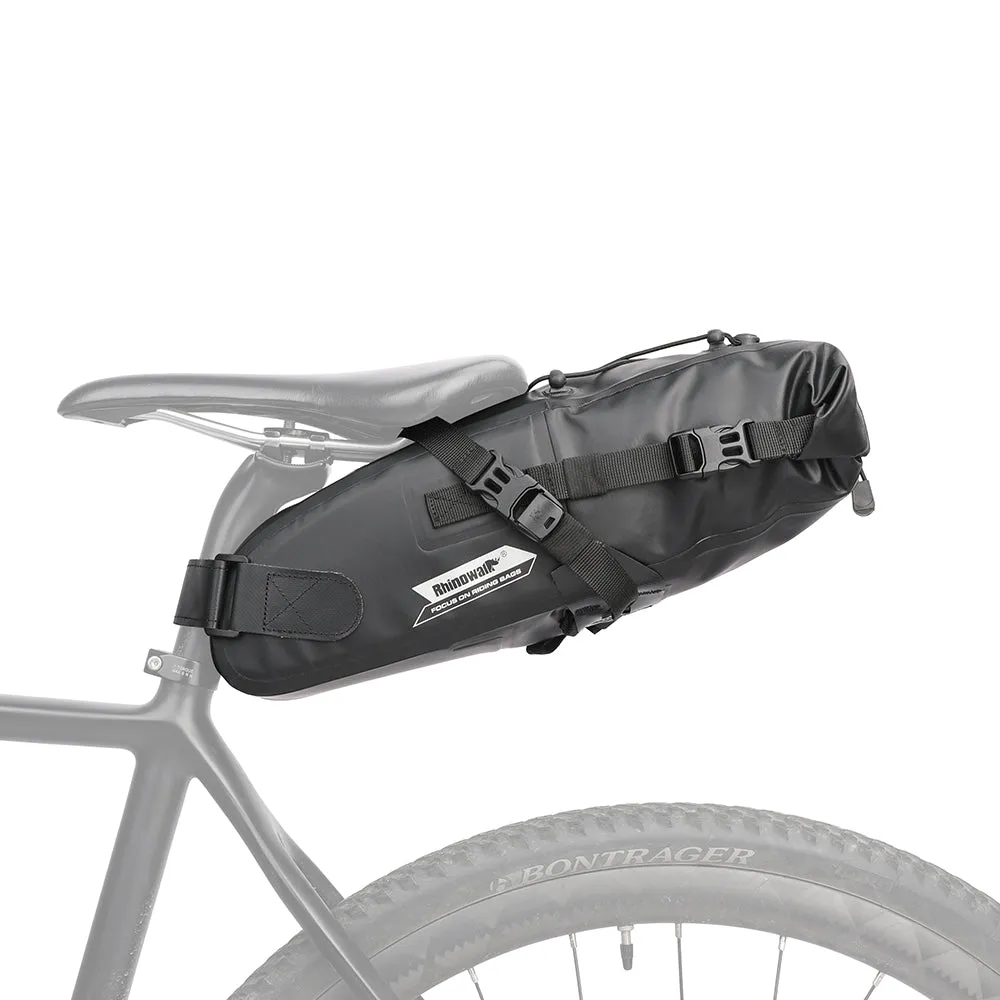 Bike Seat Bag, Bicycle Saddle Bag Under Seat 3D Shell Cycling Seat Pack for Mountain Road Bikes Black