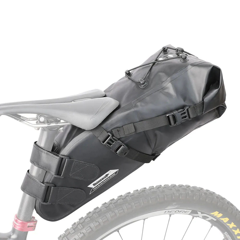 Bike Seat Bag, Bicycle Saddle Bag Under Seat 3D Shell Cycling Seat Pack for Mountain Road Bikes Black