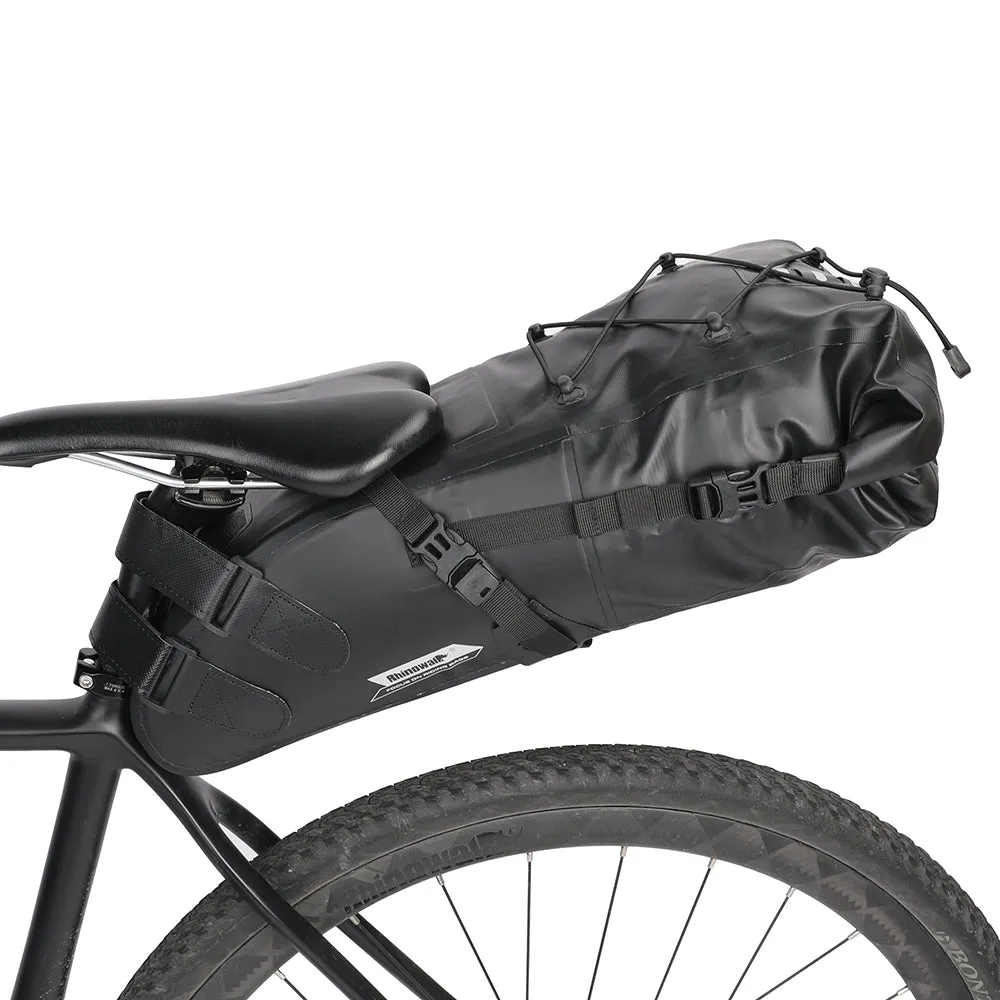 Bike Seat Bag, Bicycle Saddle Bag Under Seat 3D Shell Cycling Seat Pack for Mountain Road Bikes Black