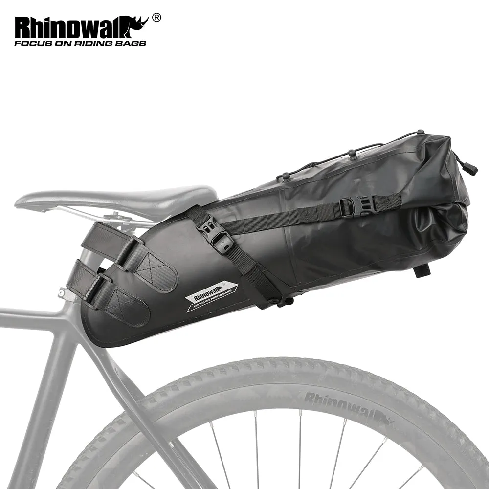 Bike Seat Bag, Bicycle Saddle Bag Under Seat 3D Shell Cycling Seat Pack for Mountain Road Bikes Black