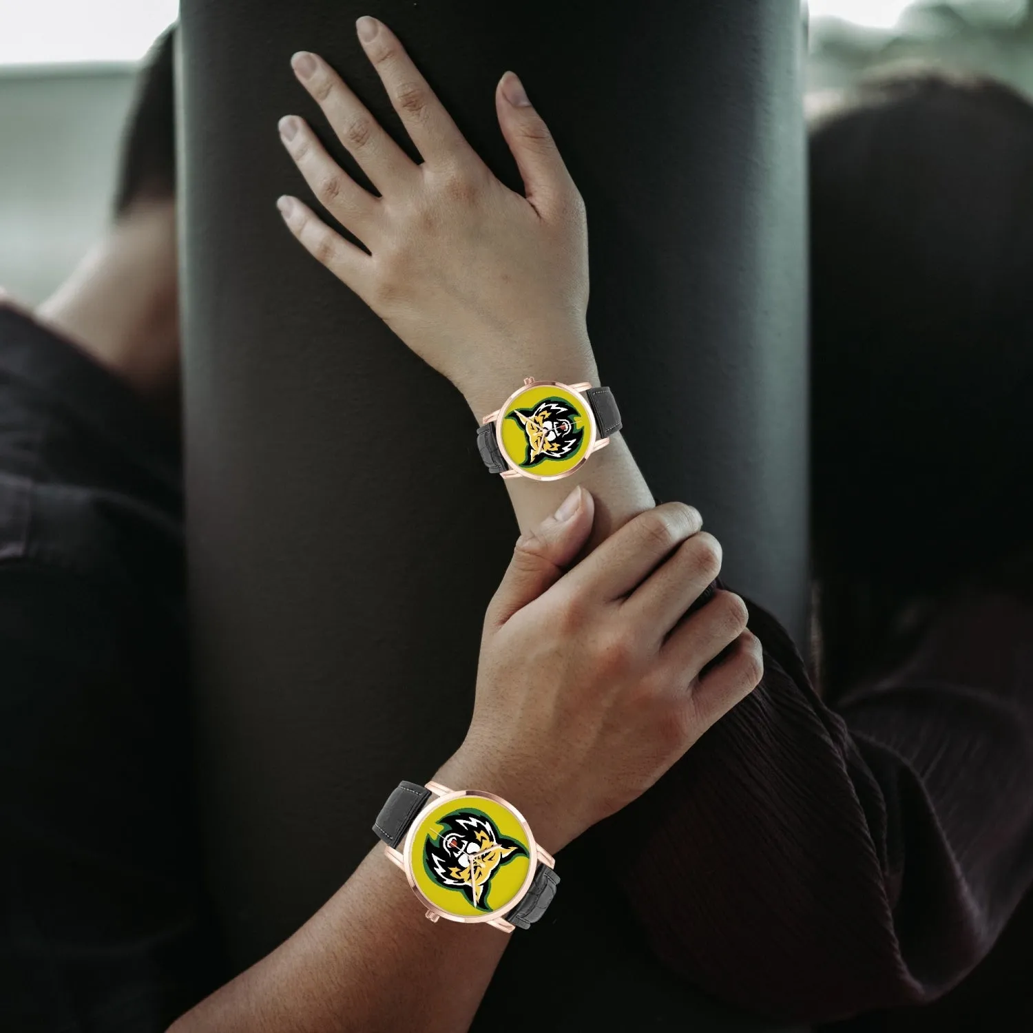 Bishop Yellow Instafamous Wide Type Quartz watch