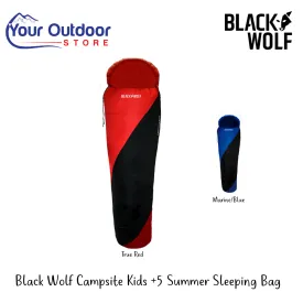 Black Wolf Campsite Kids  5 Summer Sleeping Bag