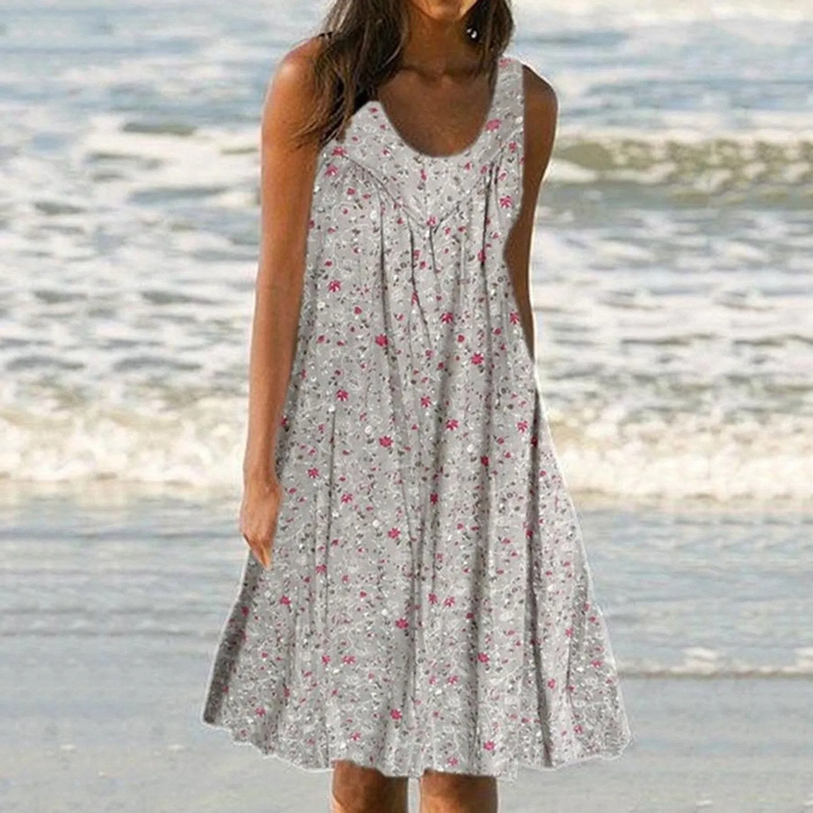 Boho Beach Party Fashion Midi Dress