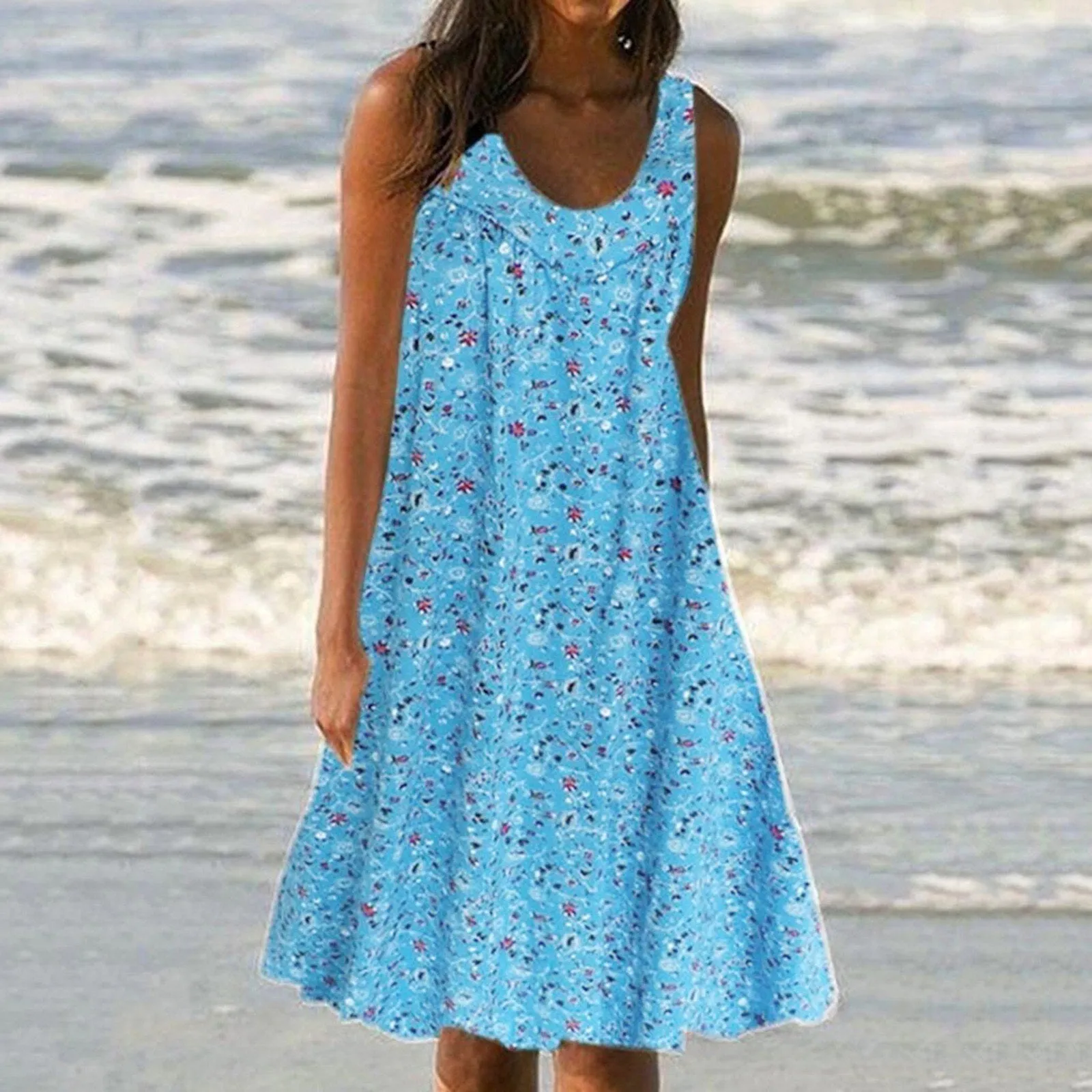 Boho Beach Party Fashion Midi Dress