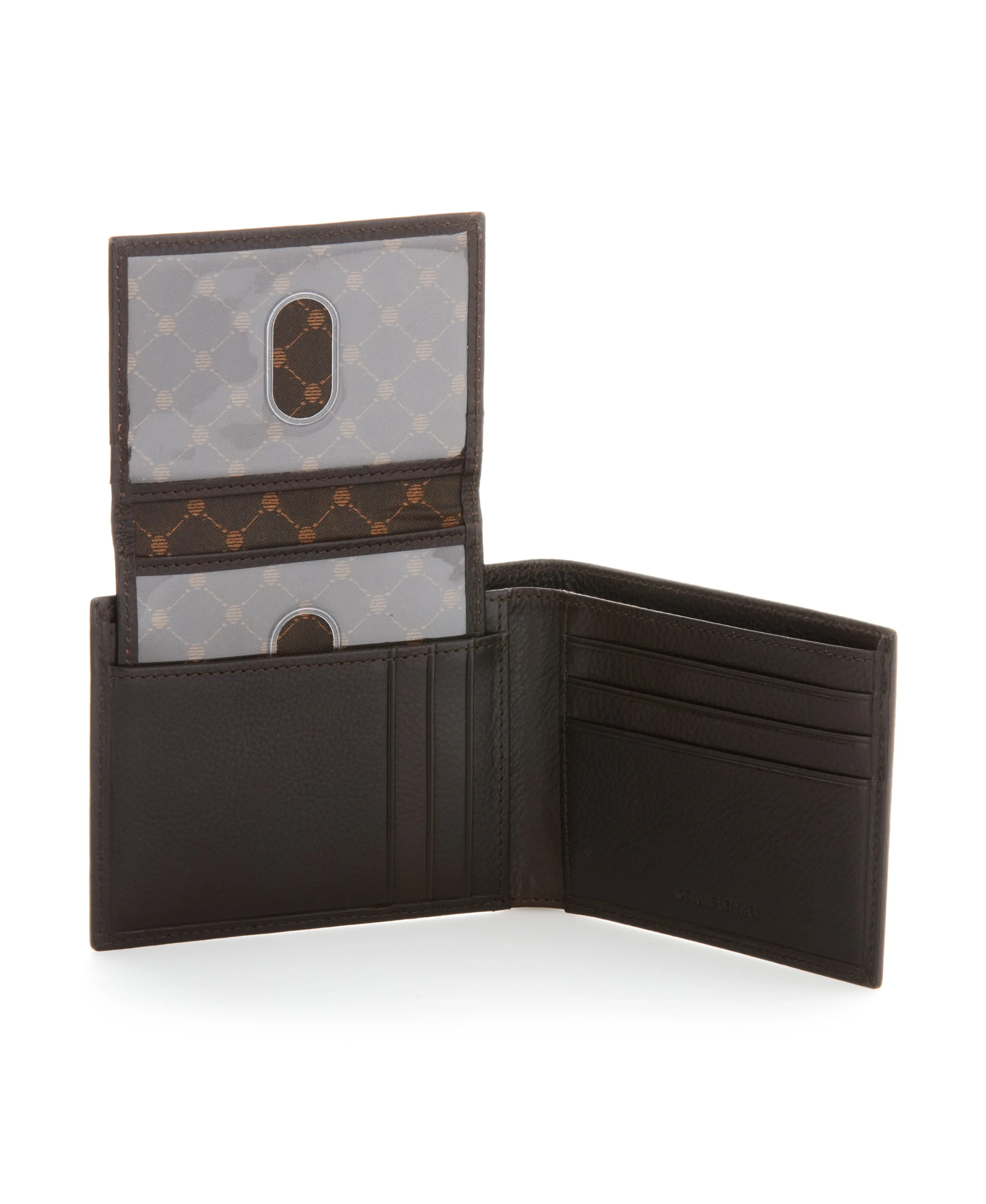 Brown Genuine Leather Glazed Wallet