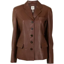 Brown Lambskin Blazer