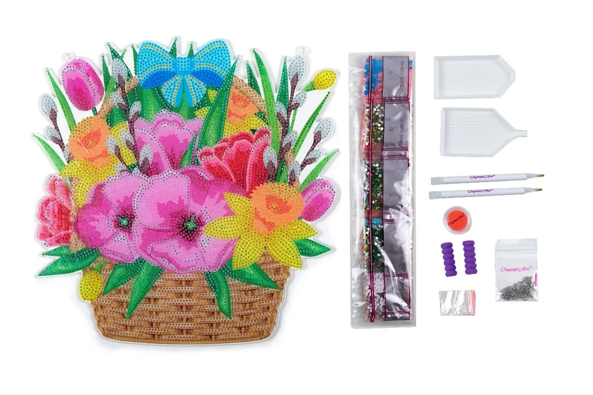 CAHB01: Crystal Art Hanging Basket Kits - SPRING