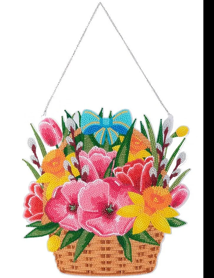 CAHB01: Crystal Art Hanging Basket Kits - SPRING