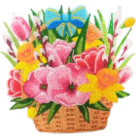 CAHB01: Crystal Art Hanging Basket Kits - SPRING