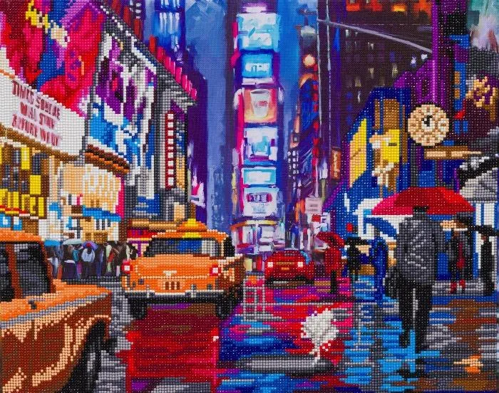 CAK-A156L: "Times Square" 40x50cm Crystal Art Kit