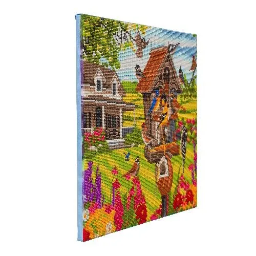 CAK-A158L: "Garden Birds" 40x50cm Crystal Art Kit