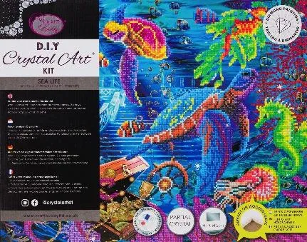 CAK-A159L: "Sea Life" 40x50cm Crystal Art Kit