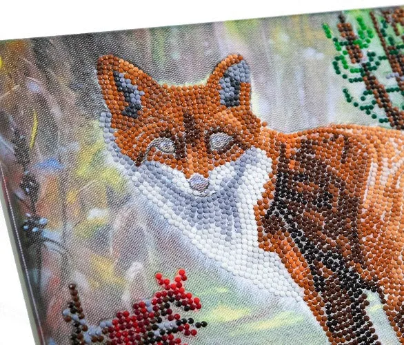 CAK-A173M: "Autumn Fox" 30x30cm Crystal Art Kit