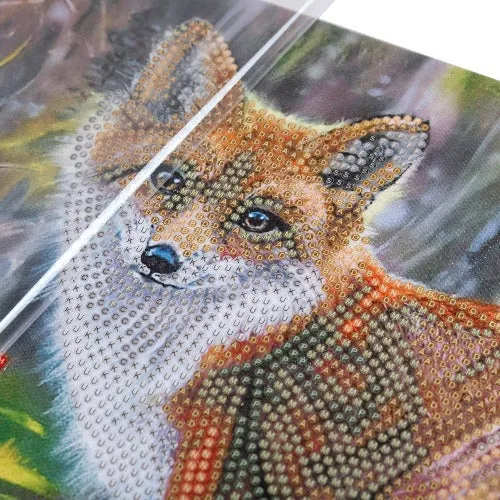 CAK-A173M: "Autumn Fox" 30x30cm Crystal Art Kit