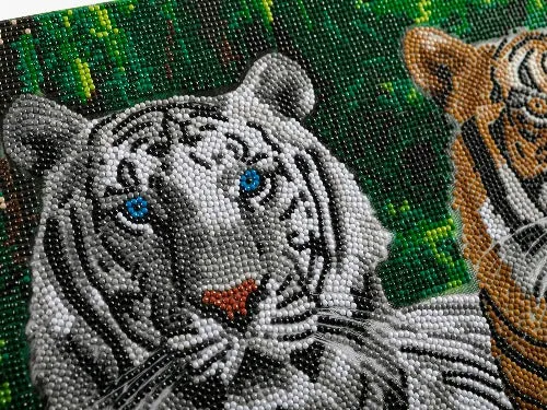 CAK-A201L: "Tigers" 40x50cm Crystal Art Kit