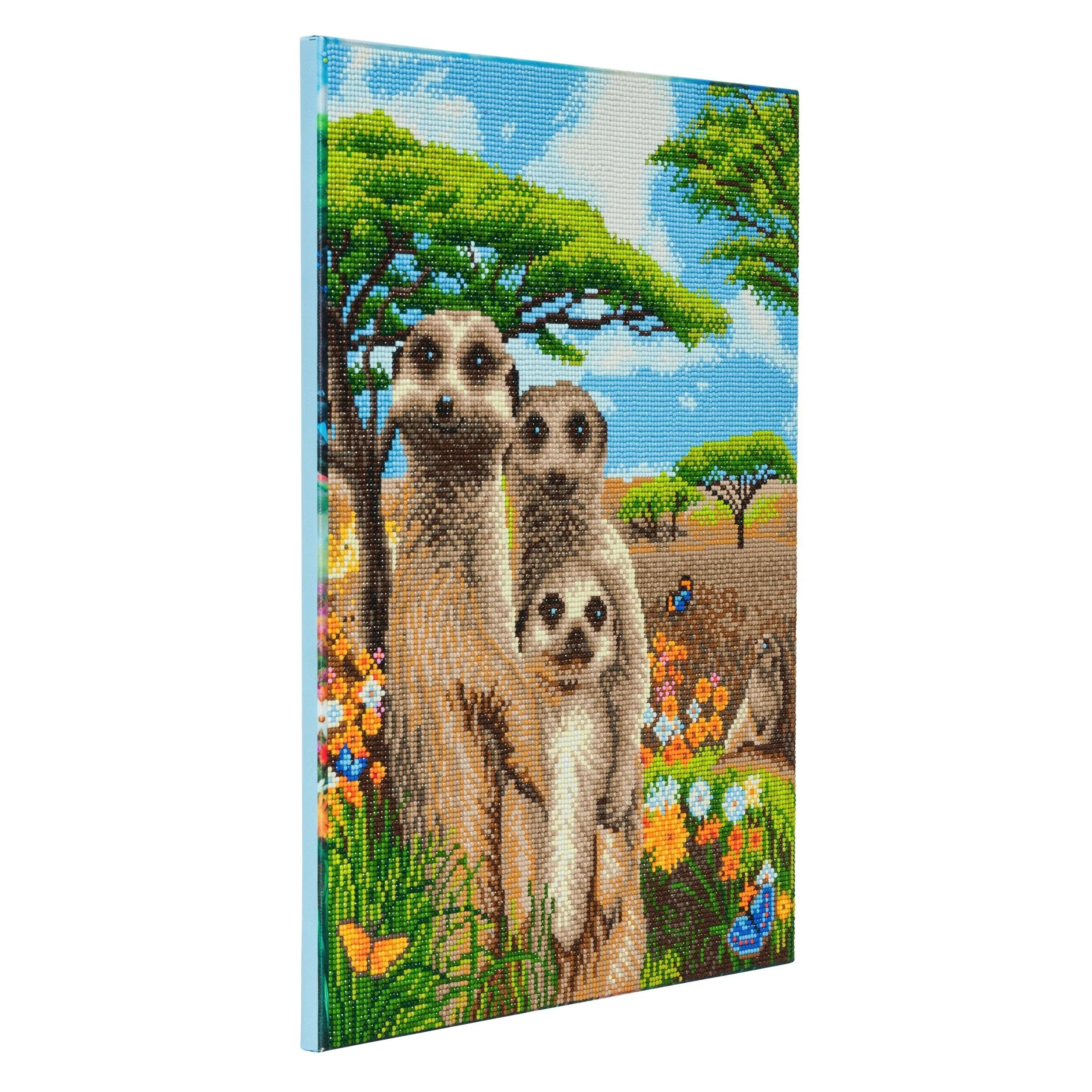 CAK-A70: "Meerkat Family" Framed Crystal Art Kit, 40 x 50cm