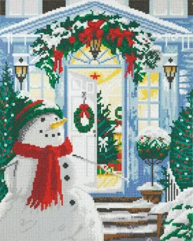 CAK-QVC-4050L-16: "Home for Christmas" Crystal Art 40*50cm Canvas