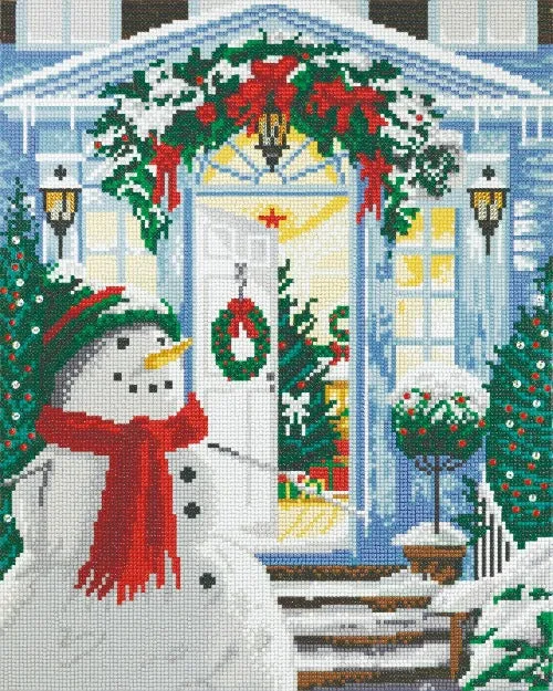 CAK-QVC-4050L-16: "Home for Christmas" Crystal Art 40*50cm Canvas