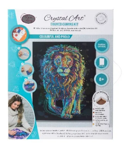 CAK-QVC-4050L-19: 'Colourful & Proud' 40x50cm Crystal Art Kit