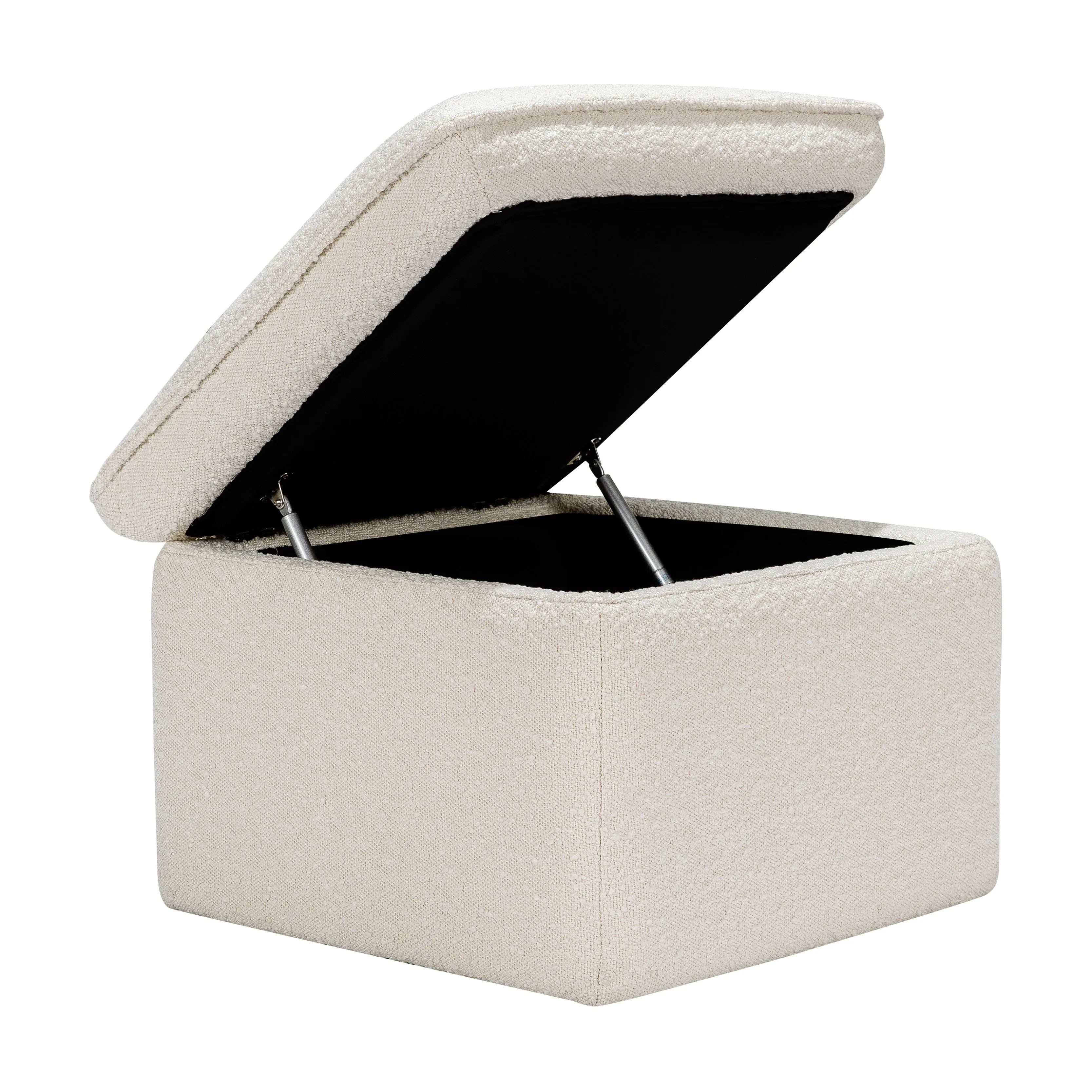 Cali Storage Ottoman in Boucle