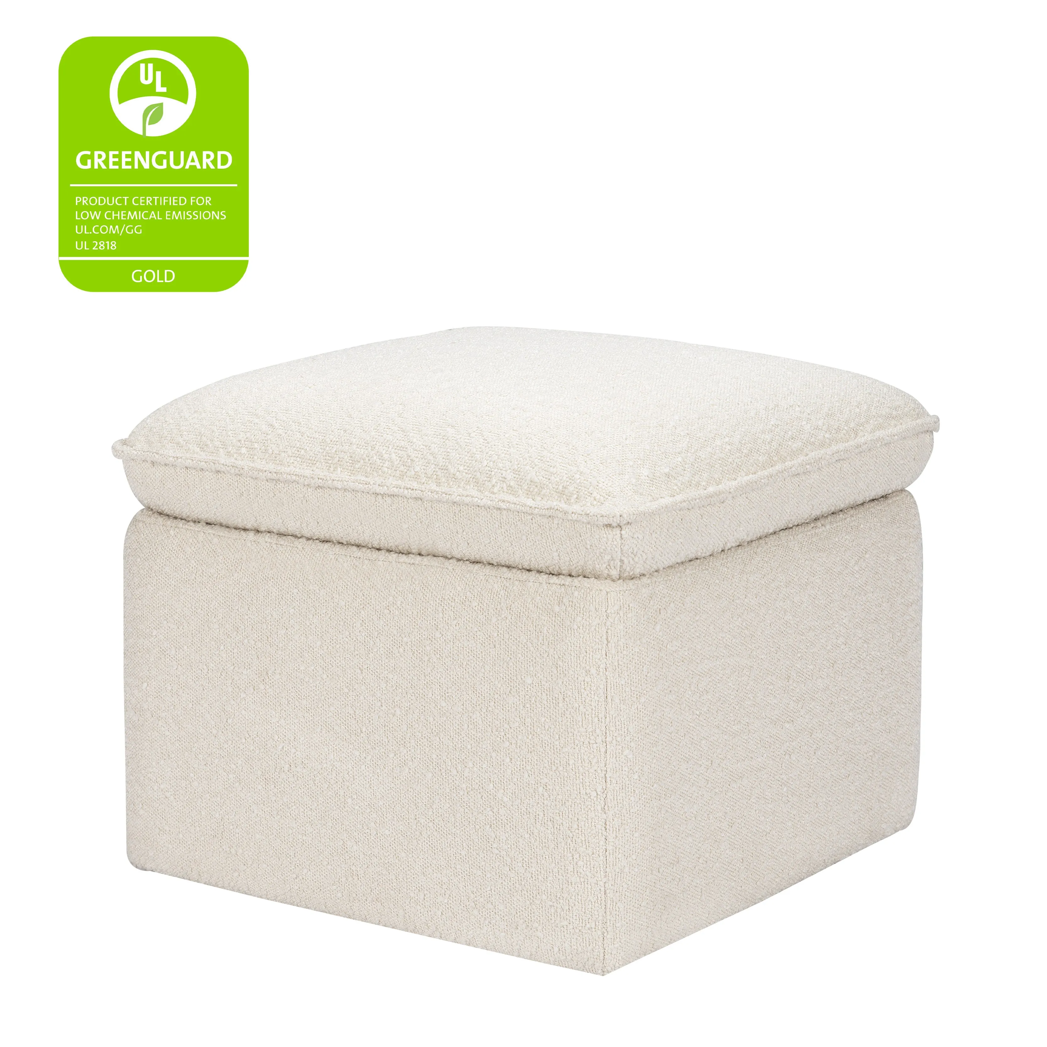 Cali Storage Ottoman in Boucle