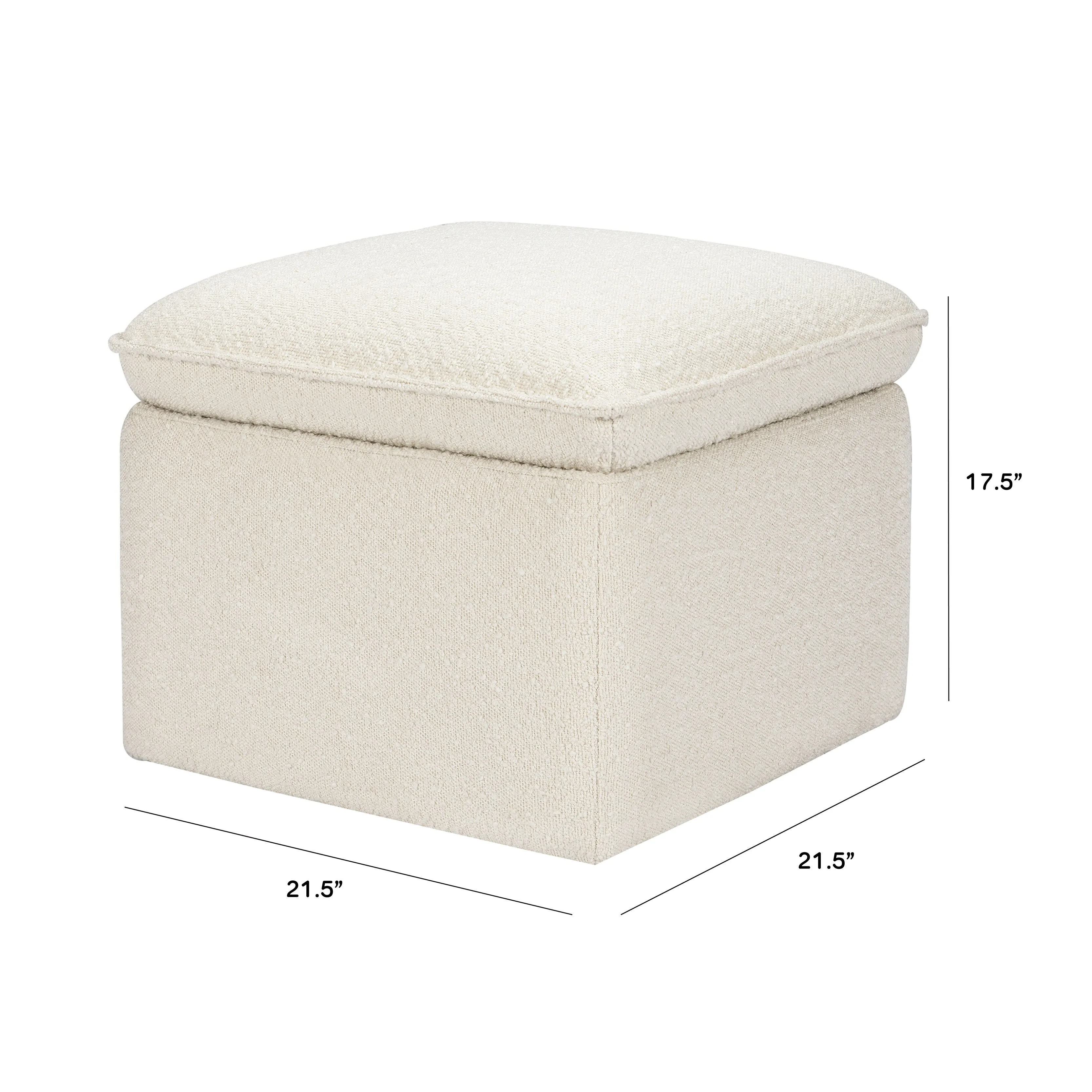 Cali Storage Ottoman in Boucle