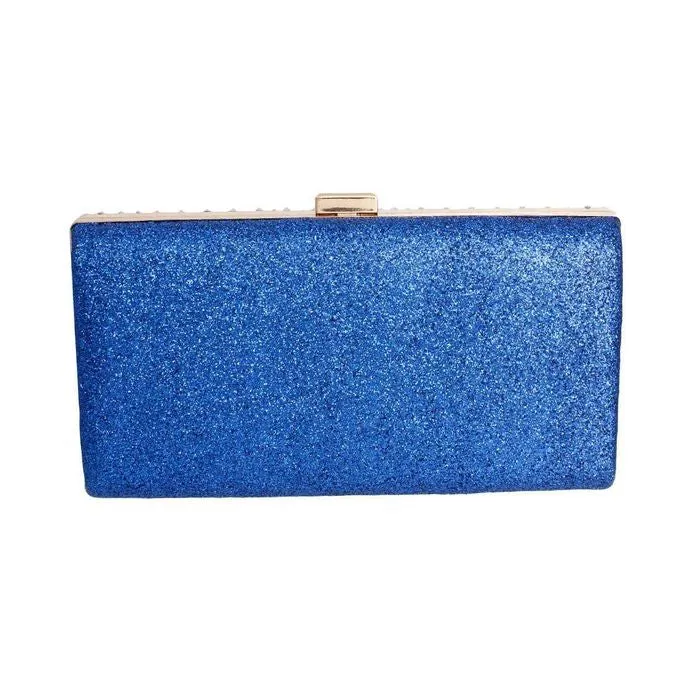 Clutch Hard Case Royal Blue Bag for Women