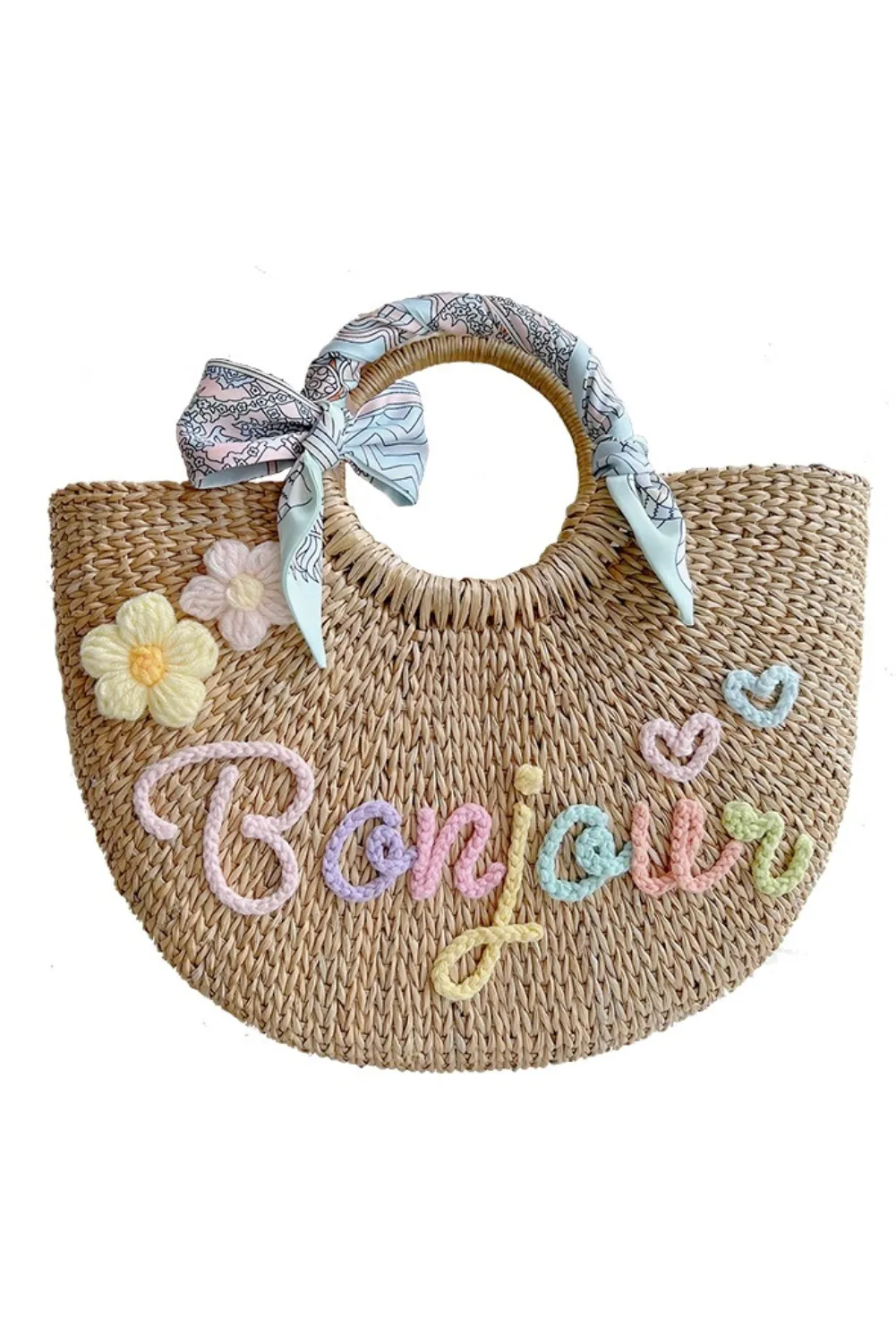 'Debora' Personalized Straw Bag