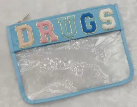 DRUGS Clear Nylon Pouch