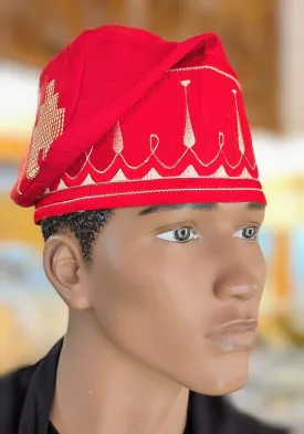 Dupsie's African Fila Aso Gbogbo Aso Oke Cufi Cap Hat DPHARB51