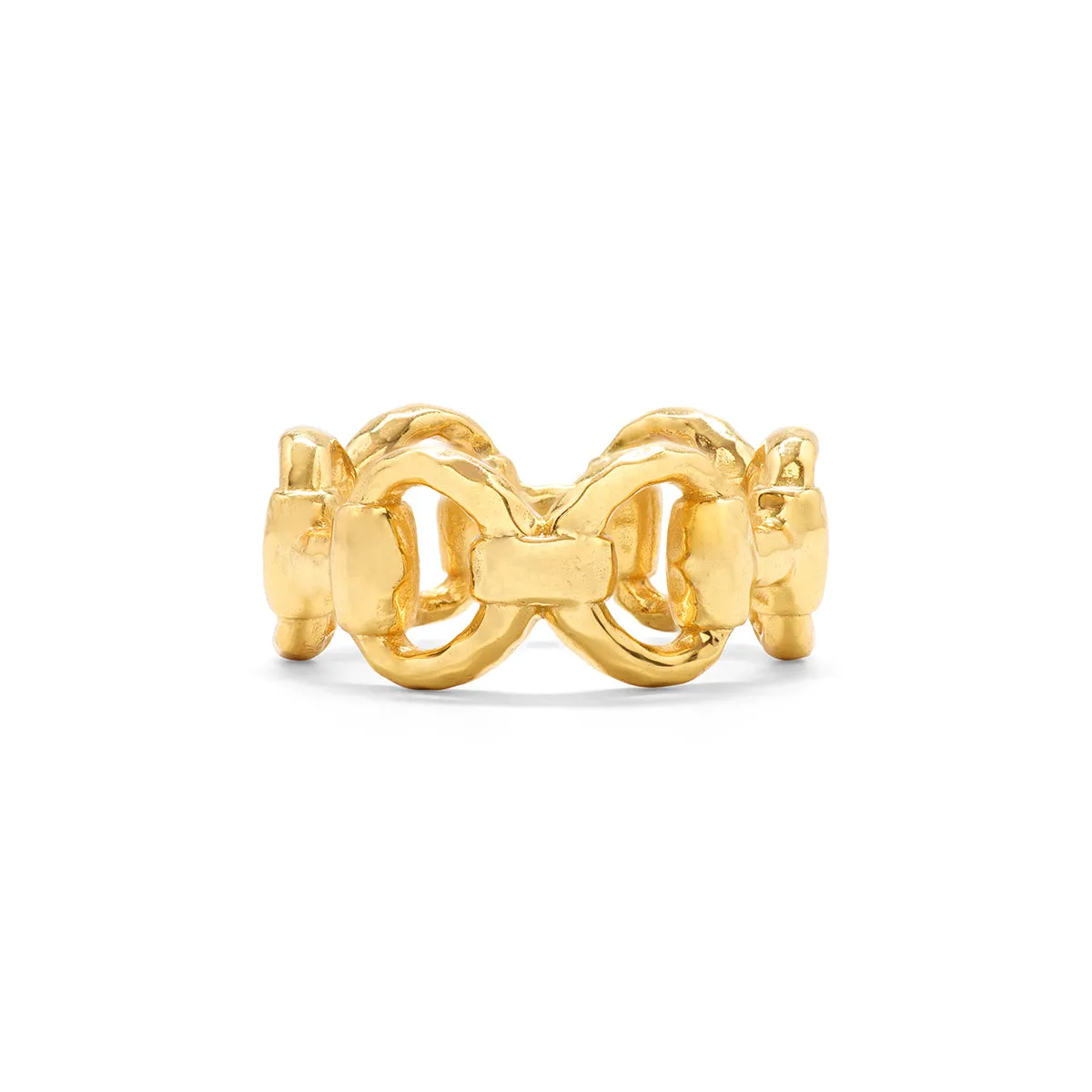 Equestrian Snaffle Bit Ring - Gold