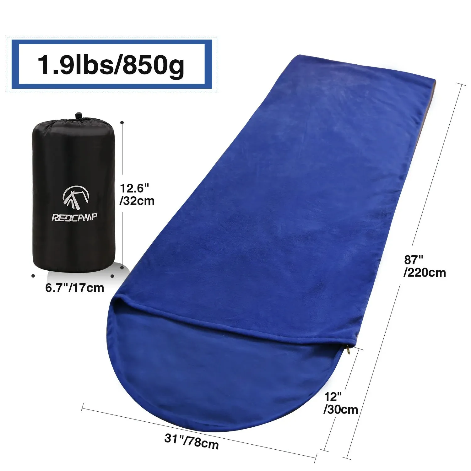 Fleece Sleeping Bag Liner for Adult