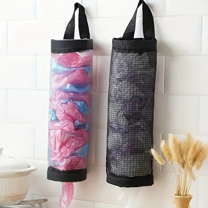 Hanging Mesh Plastic Bag Holder