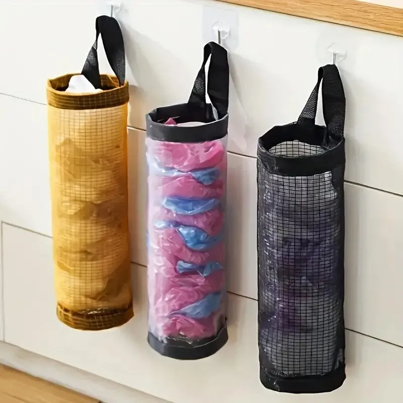 Hanging Mesh Plastic Bag Holder