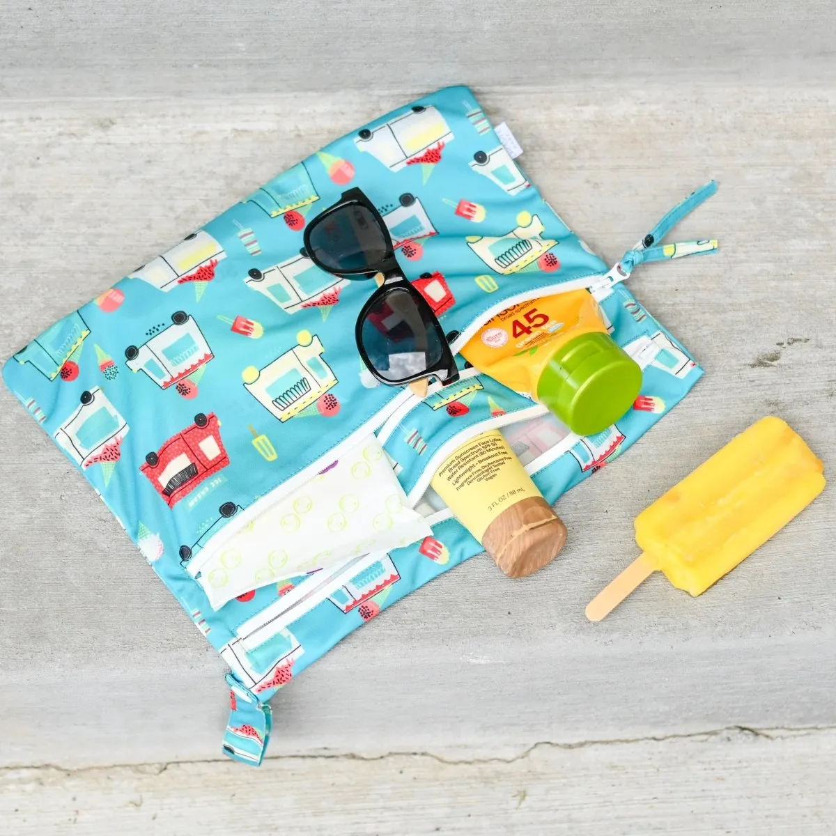 Ice Cream Truck - Waterproof Wet Bag (For mealtime, on-the-go, and more!)